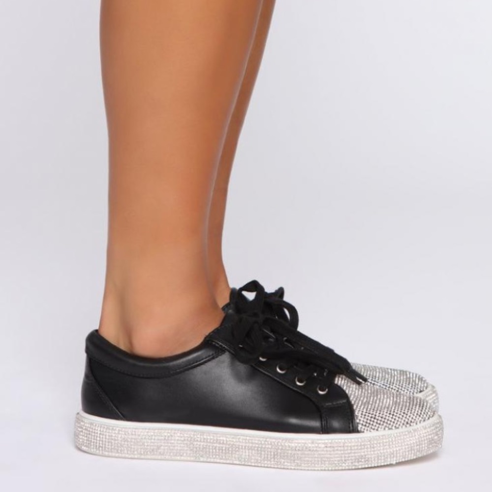 HOST PICK!!! New - Glamorous  Rhinestone Sneakers - Picture 6 of 7